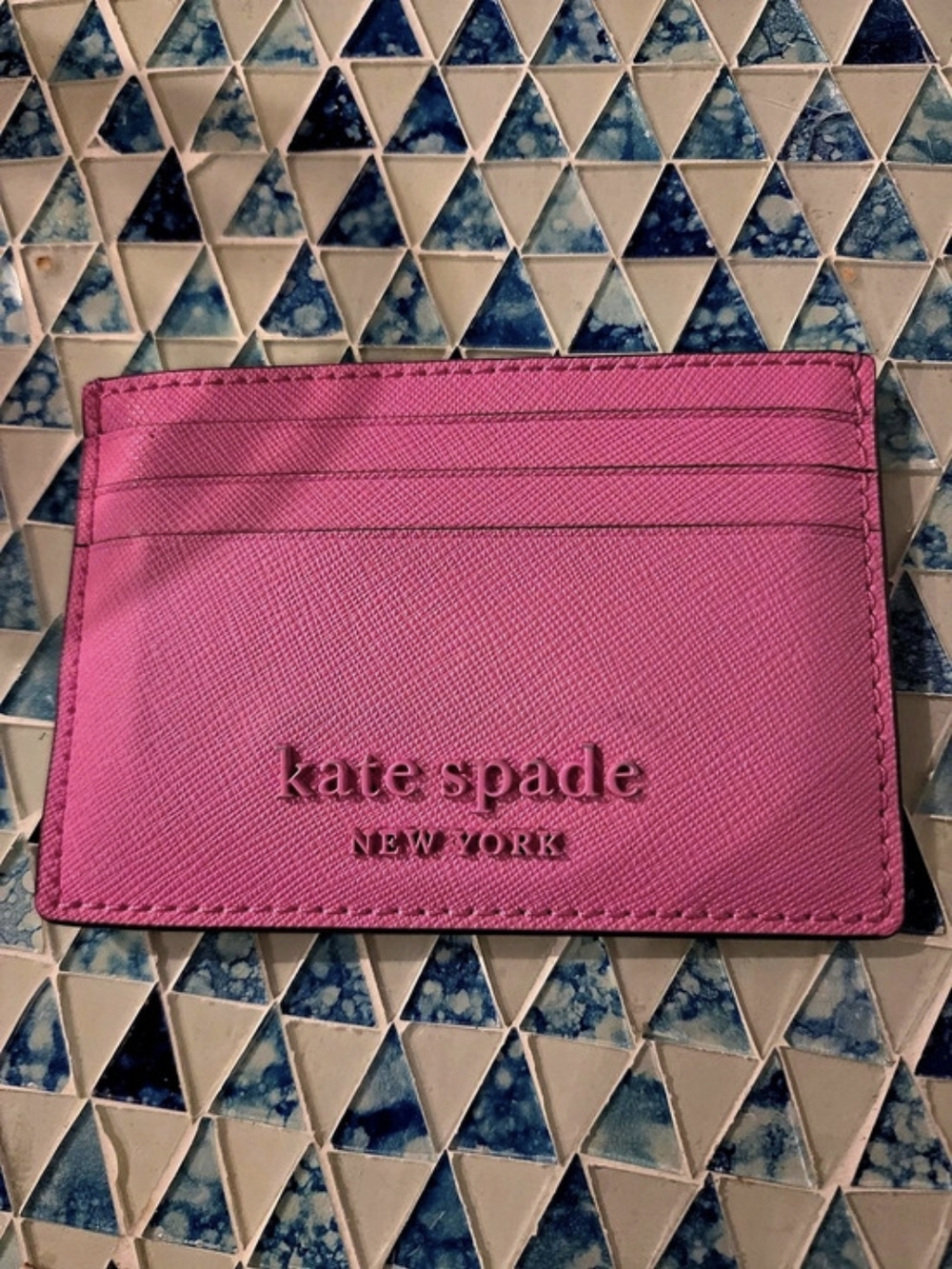 Kate Spade Small Slim Card Holder Pink Card Holder